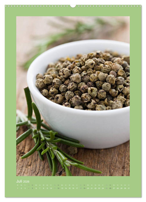 Kräuter, Gewürze und Öl (CALVENDO Premium Wandkalender 2026)