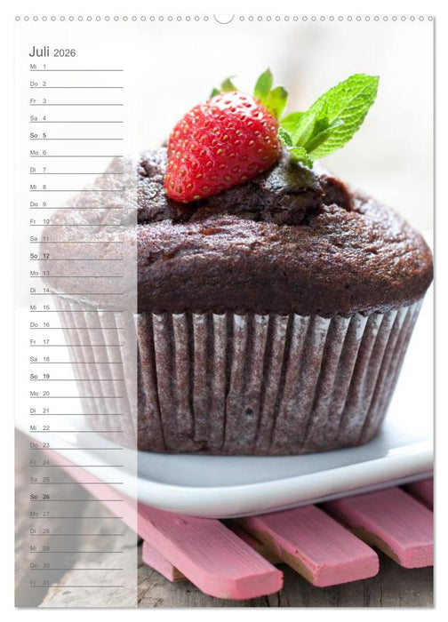 Gebäck und Kuchen Küchenplaner (CALVENDO Premium Wandkalender 2026)