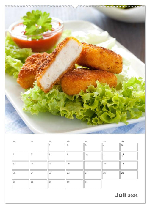 Herzhaft - Süß / Mein Küchenplaner (CALVENDO Premium Wandkalender 2026)