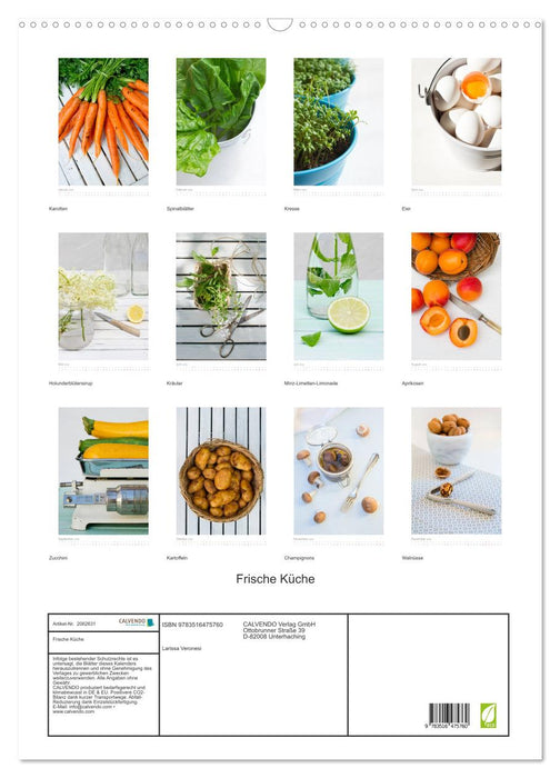 Frische Küche (CALVENDO Wandkalender 2026)