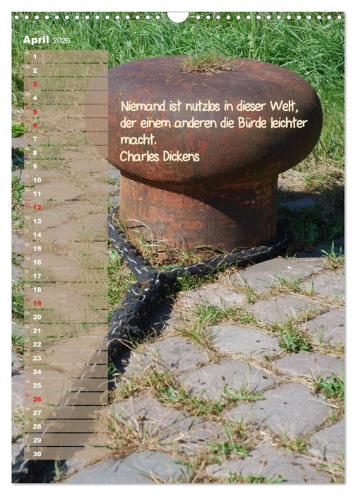 maritim inspiriert / Geburtstagskalender (CALVENDO Wandkalender 2026)