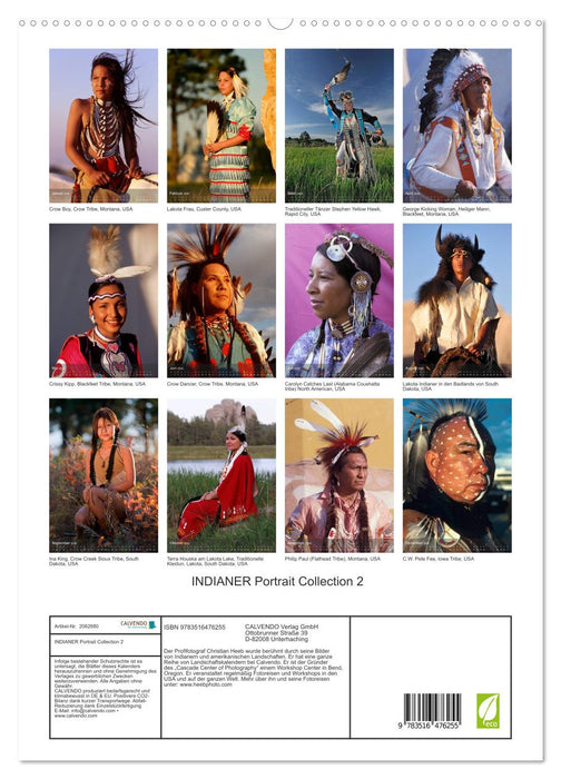 INDIANER Portrait Collection 2 (CALVENDO Premium Wandkalender 2026)