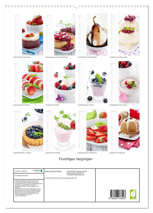 Fruchtiges Vergnügen (CALVENDO Premium Wandkalender 2026)