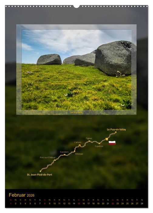 Jakobsweg Via Podiensis (CALVENDO Premium Wandkalender 2026)