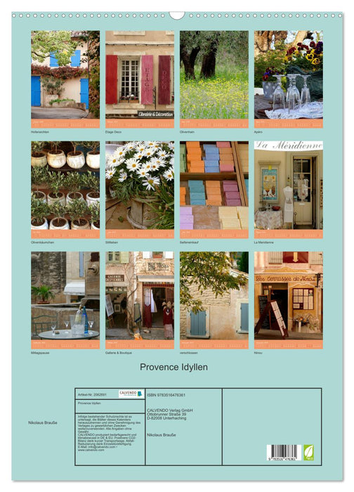 Provence Idyllen (CALVENDO Wandkalender 2026)