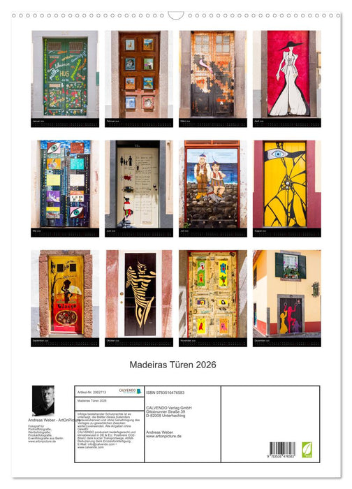 Madeiras Türen 2026 (CALVENDO Wandkalender 2026)