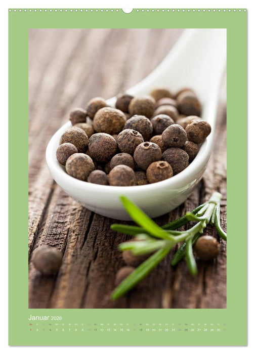 Kräuter, Gewürze und Öl (CALVENDO Wandkalender 2026)
