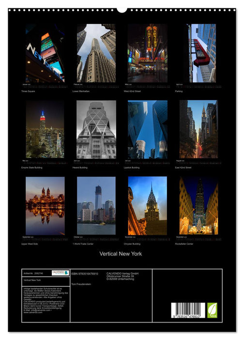 Vertical New York (CALVENDO Premium Wandkalender 2026)