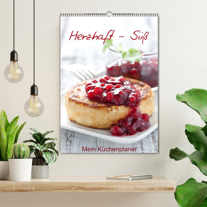 Herzhaft - Süß / Mein Küchenplaner (CALVENDO Wandkalender 2026)