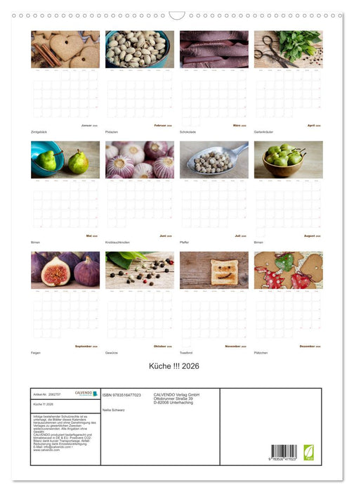 Küche !!! 2026 (CALVENDO Wandkalender 2026)