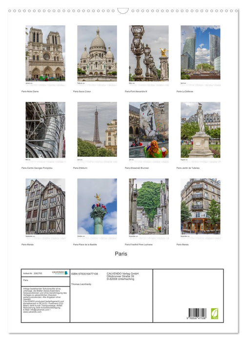 Paris (CALVENDO Wandkalender 2026)
