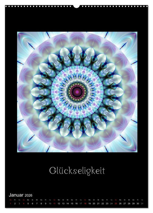 Mandalas - Spiegel der Seele (CALVENDO Premium Wandkalender 2026)