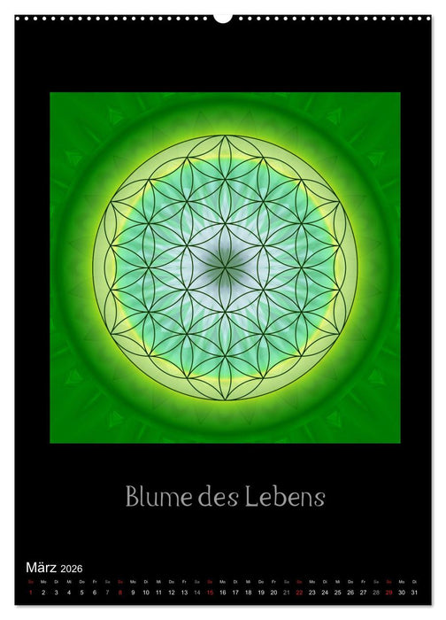 Mandalas - Spiegel der Seele (CALVENDO Premium Wandkalender 2026)