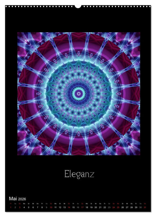 Mandalas - Spiegel der Seele (CALVENDO Premium Wandkalender 2026)