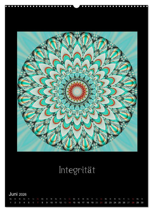 Mandalas - Spiegel der Seele (CALVENDO Premium Wandkalender 2026)