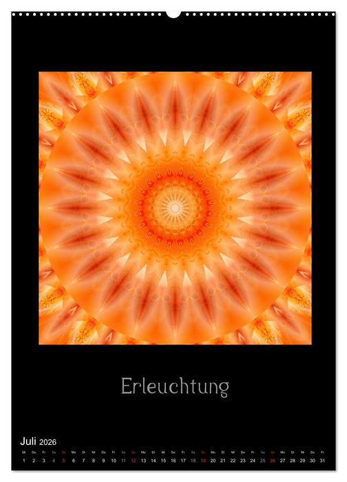 Mandalas - Spiegel der Seele (CALVENDO Premium Wandkalender 2026)