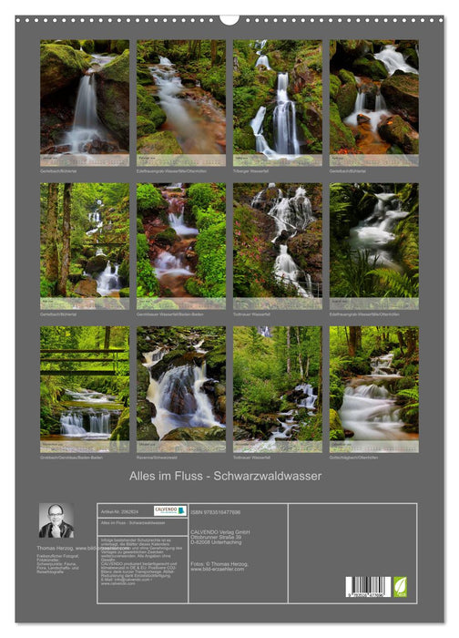 Alles im Fluss - Schwarzwaldwasser (CALVENDO Wandkalender 2026)