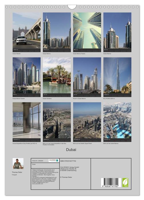 Dubai (CALVENDO Wandkalender 2026)