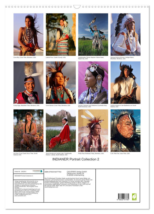 INDIANER Portrait Collection 2 (CALVENDO Wandkalender 2026)
