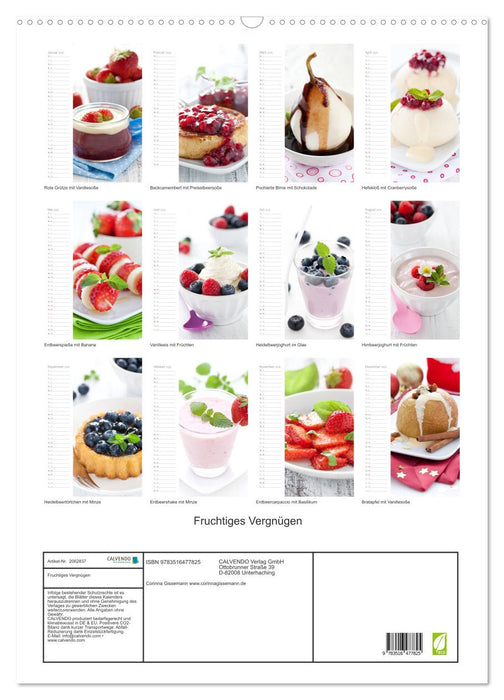 Fruchtiges Vergnügen (CALVENDO Wandkalender 2026)