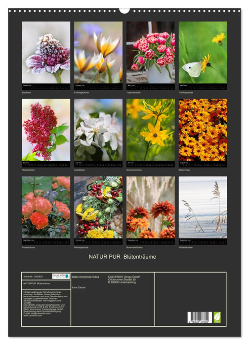 NATUR PUR Blütenträume (CALVENDO Wandkalender 2026)