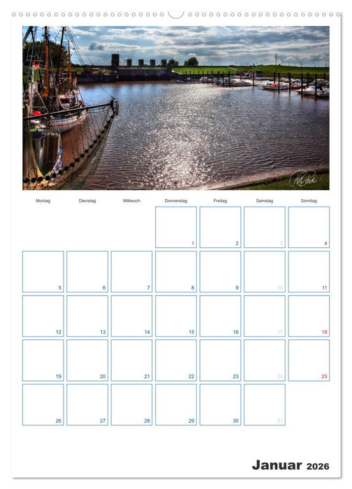 Friesland - Nordseebad Dangast (CALVENDO Premium Wandkalender 2026)
