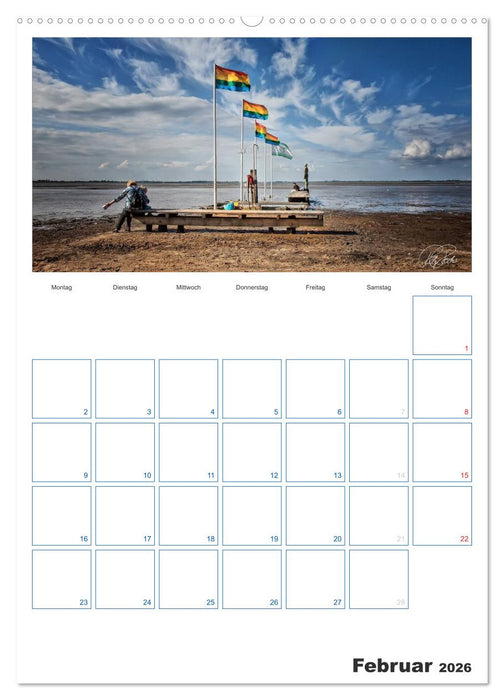 Friesland - Nordseebad Dangast (CALVENDO Premium Wandkalender 2026)