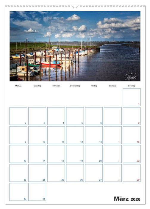 Friesland - Nordseebad Dangast (CALVENDO Premium Wandkalender 2026)