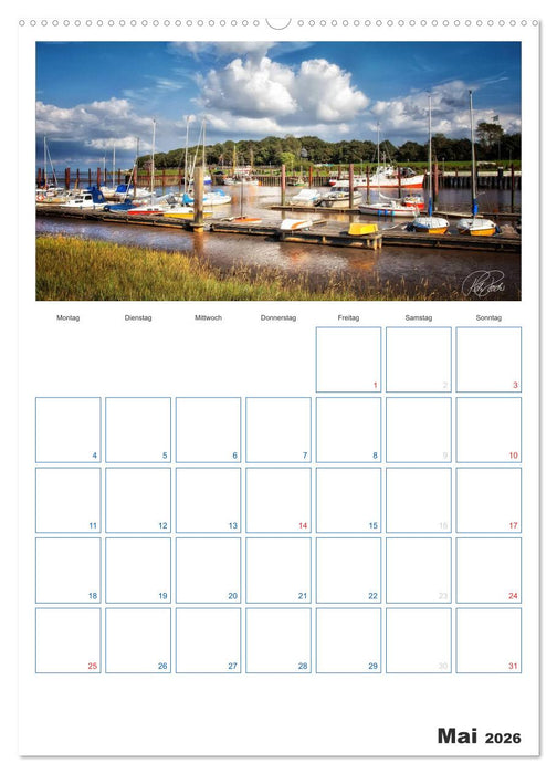 Friesland - Nordseebad Dangast (CALVENDO Premium Wandkalender 2026)