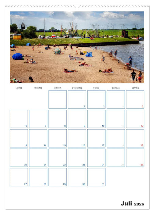 Friesland - Nordseebad Dangast (CALVENDO Premium Wandkalender 2026)