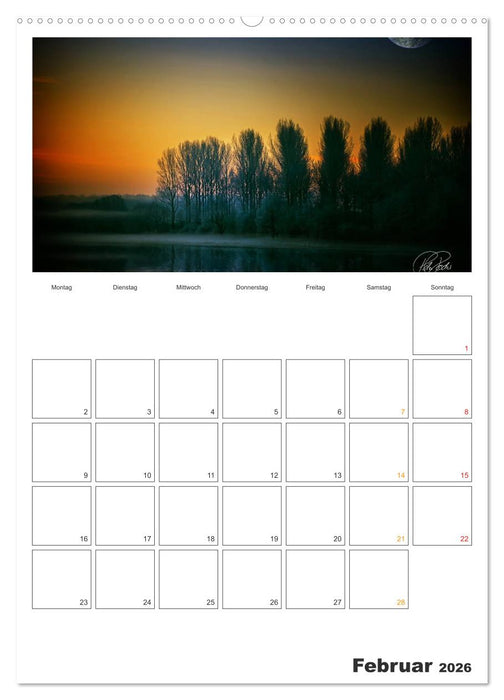 Terminplaner - Zwischenwelten, Zeiten zwischen Tag und Nacht (CALVENDO Premium Wandkalender 2026)