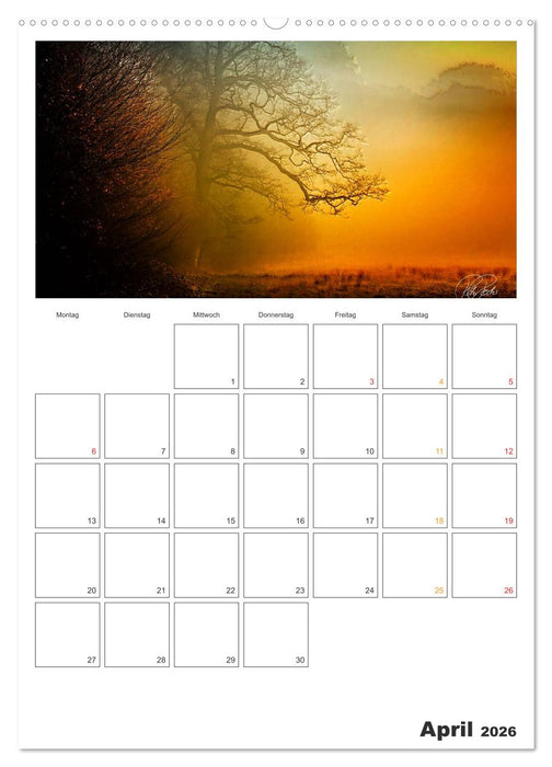 Terminplaner - Zwischenwelten, Zeiten zwischen Tag und Nacht (CALVENDO Premium Wandkalender 2026)