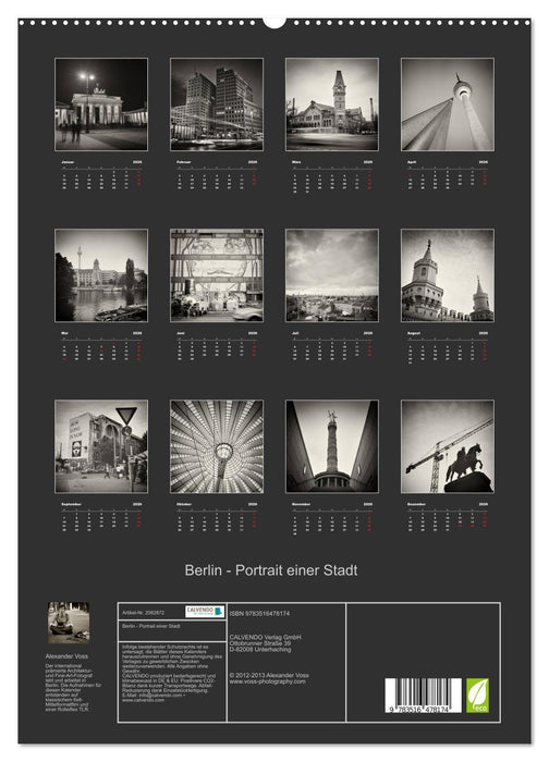 Berlin - Portrait einer Stadt (CALVENDO Premium Wandkalender 2026)