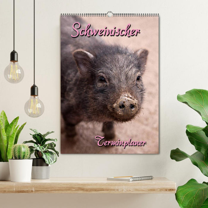 Schweinischer Terminplaner (CALVENDO Wandkalender 2026)