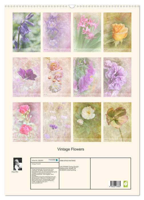 Vintage Flowers (CALVENDO Wandkalender 2026)