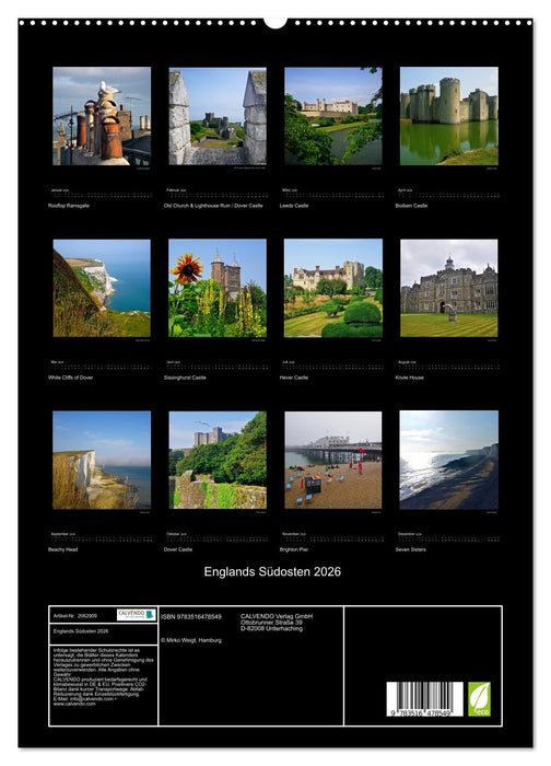 Englands Südosten 2026 (CALVENDO Premium Wandkalender 2026)