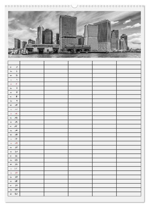 NEW YORK CITY Teamplaner (CALVENDO Premium Wandkalender 2026)