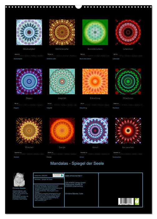 Mandalas - Spiegel der Seele (CALVENDO Wandkalender 2026)