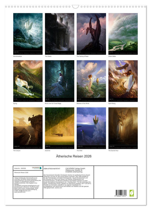 Ätherische Reisen 2026 (CALVENDO Wandkalender 2026)