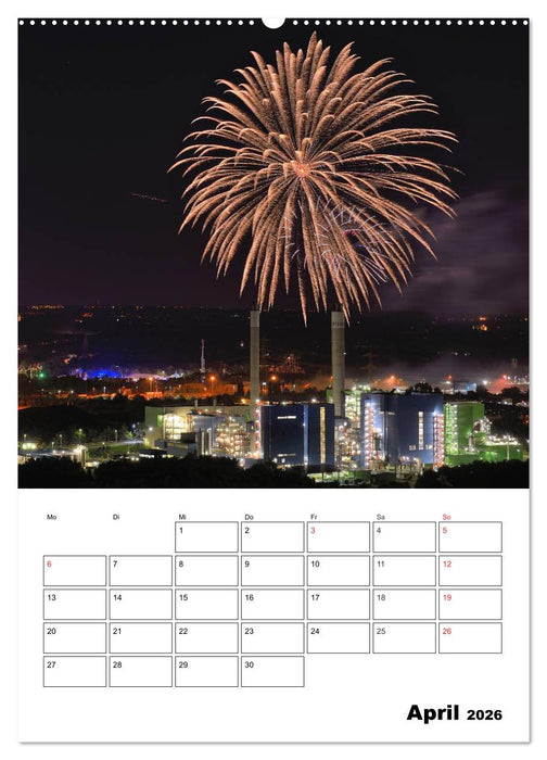 Feuerwerke Terminplaner (CALVENDO Premium Wandkalender 2026)
