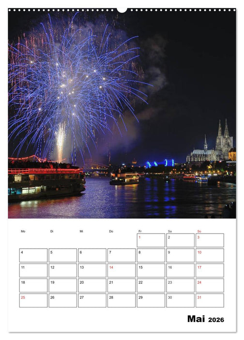 Feuerwerke Terminplaner (CALVENDO Premium Wandkalender 2026)
