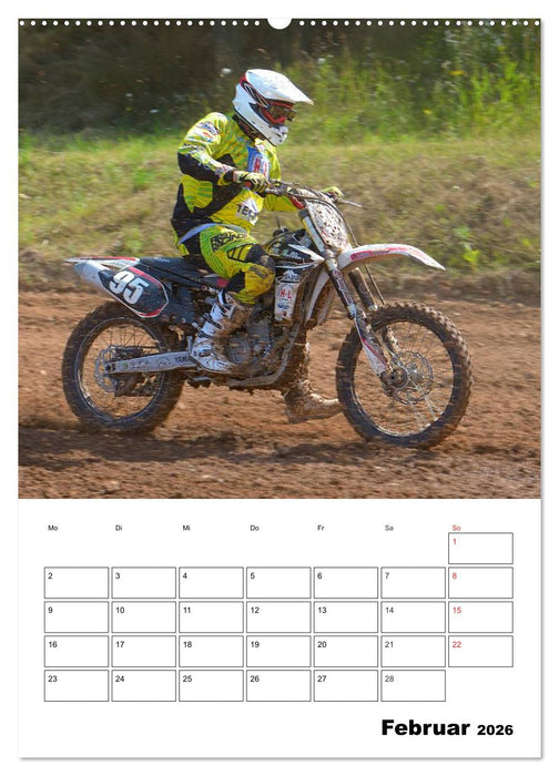 Motocross Terminplaner (CALVENDO Premium Wandkalender 2026)