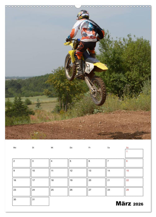 Motocross Terminplaner (CALVENDO Premium Wandkalender 2026)