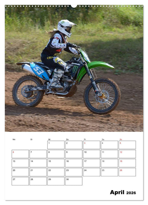 Motocross Terminplaner (CALVENDO Premium Wandkalender 2026)