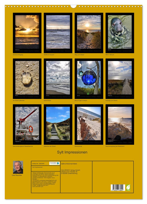 Sylt Impressionen (CALVENDO Wandkalender 2026)