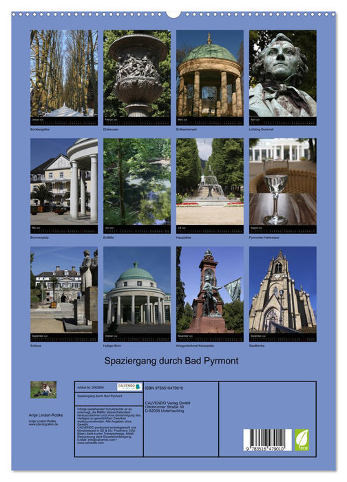 Spaziergang durch Bad Pyrmont (CALVENDO Premium Wandkalender 2026)