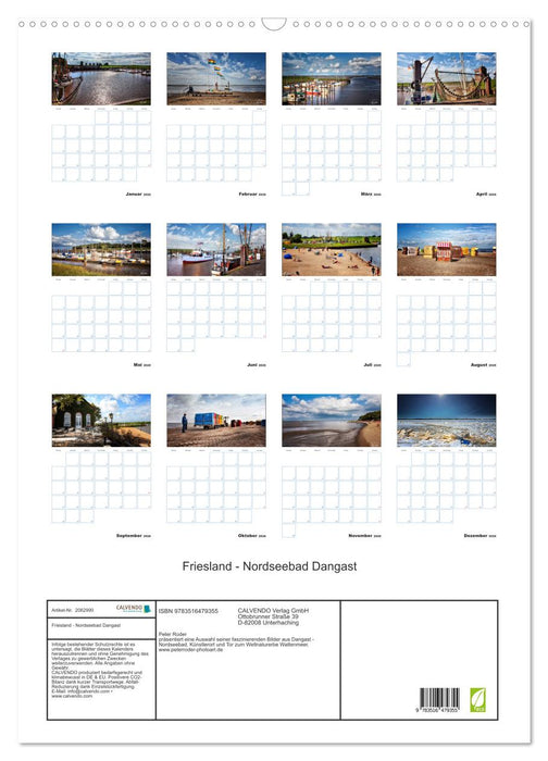 Friesland - Nordseebad Dangast (CALVENDO Wandkalender 2026)