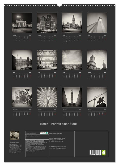 Berlin - Portrait einer Stadt (CALVENDO Wandkalender 2026)