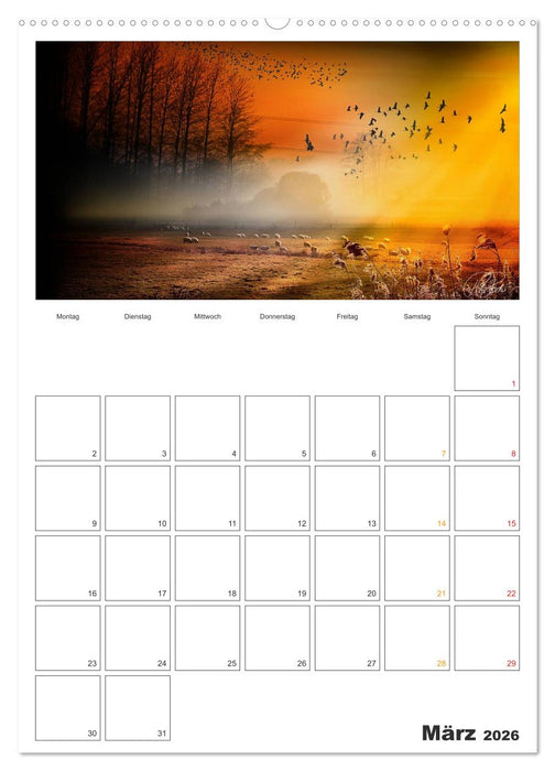 Terminplaner - Zwischenwelten, Zeiten zwischen Tag und Nacht (CALVENDO Wandkalender 2026)