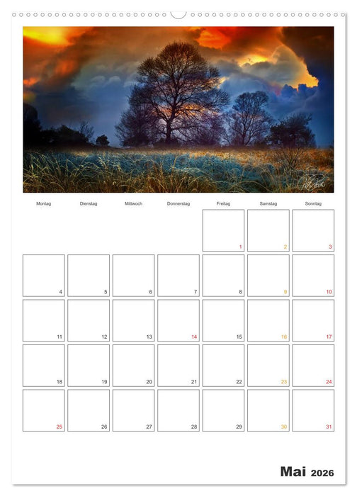 Terminplaner - Zwischenwelten, Zeiten zwischen Tag und Nacht (CALVENDO Wandkalender 2026)